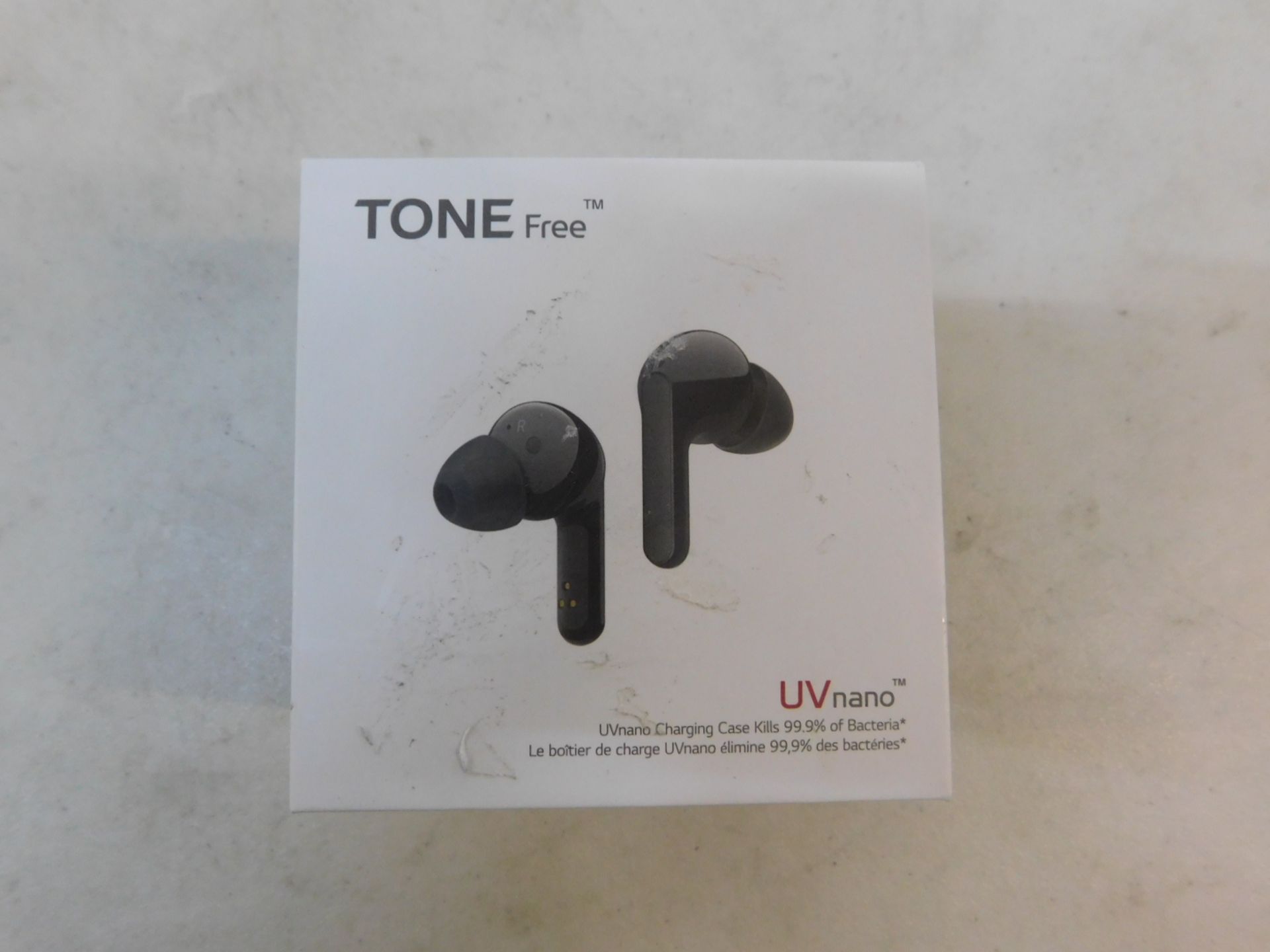 1 BOXED LG TONE FREE EARPHONES WITH MERIDIAN TECHNOLOGY MODEL HBS-FN6 RRP Â£119.99