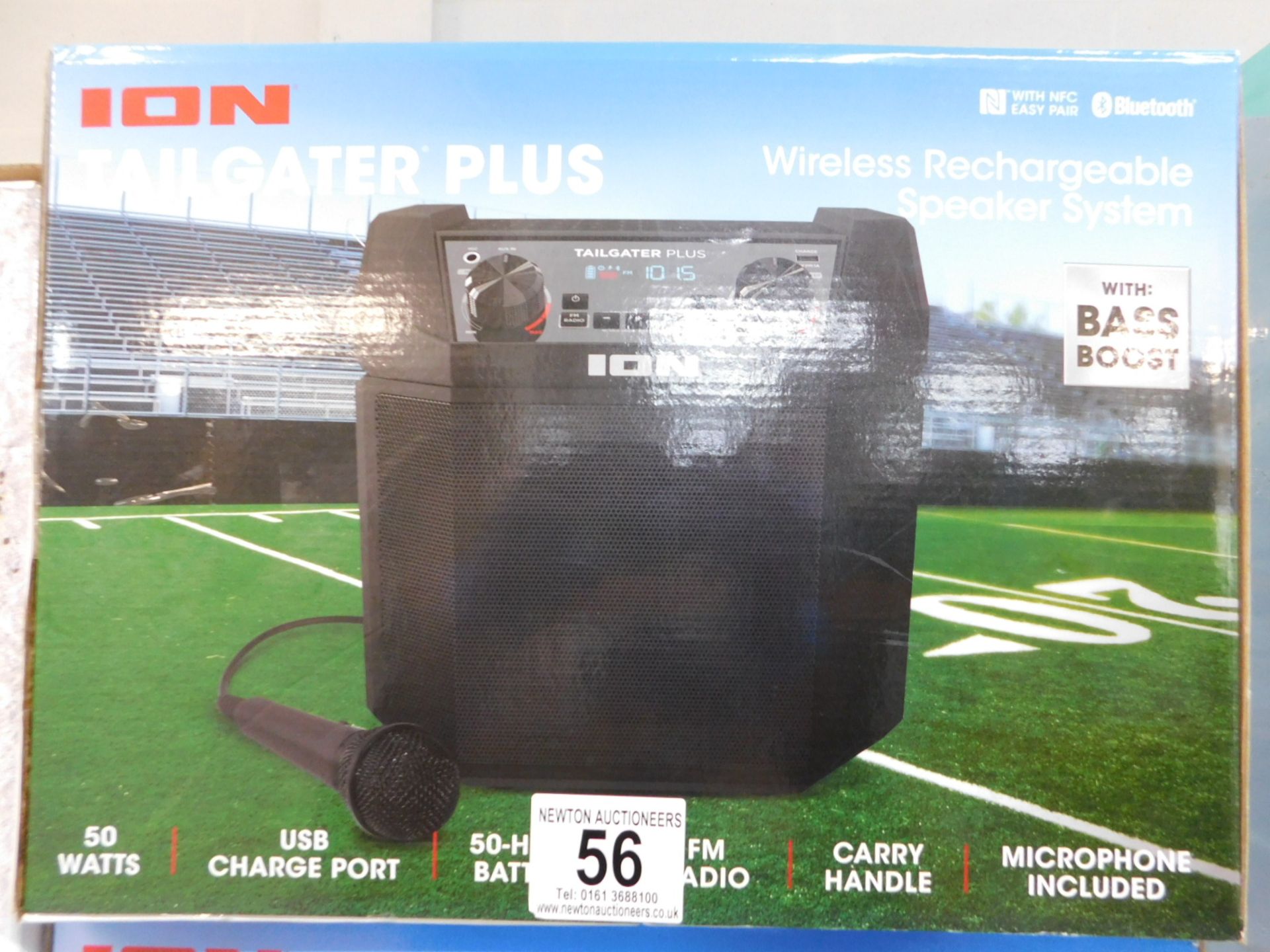 1 BOXED ION TAILGATER PLUS WIRELESS RECHARGEABLE PORTABLE SPEAKER SYSTEM RRP Â£129