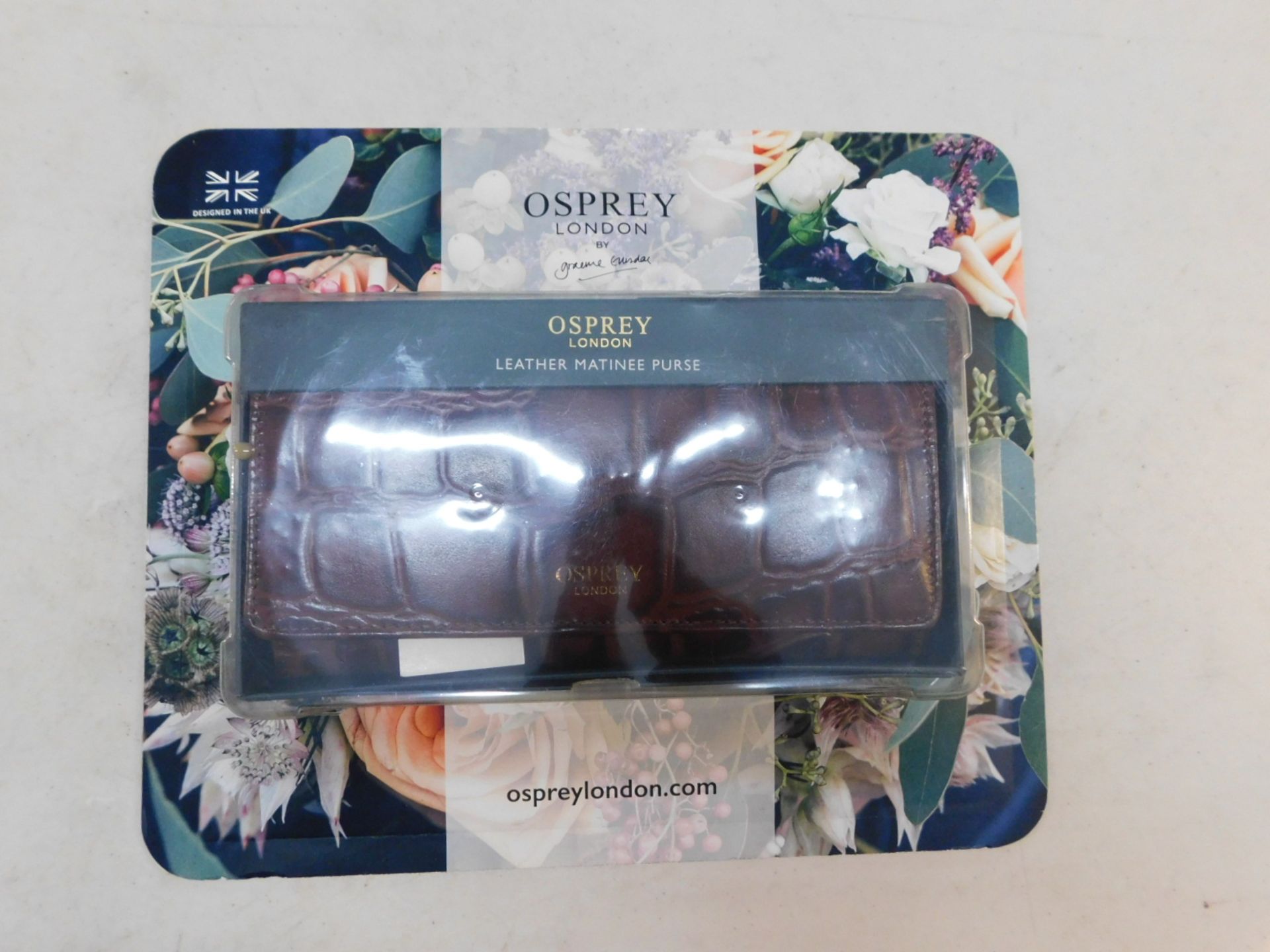 1 BOXED OSPREY WOMENS LEATHER MATINEE PURSE RRP Â£34.99
