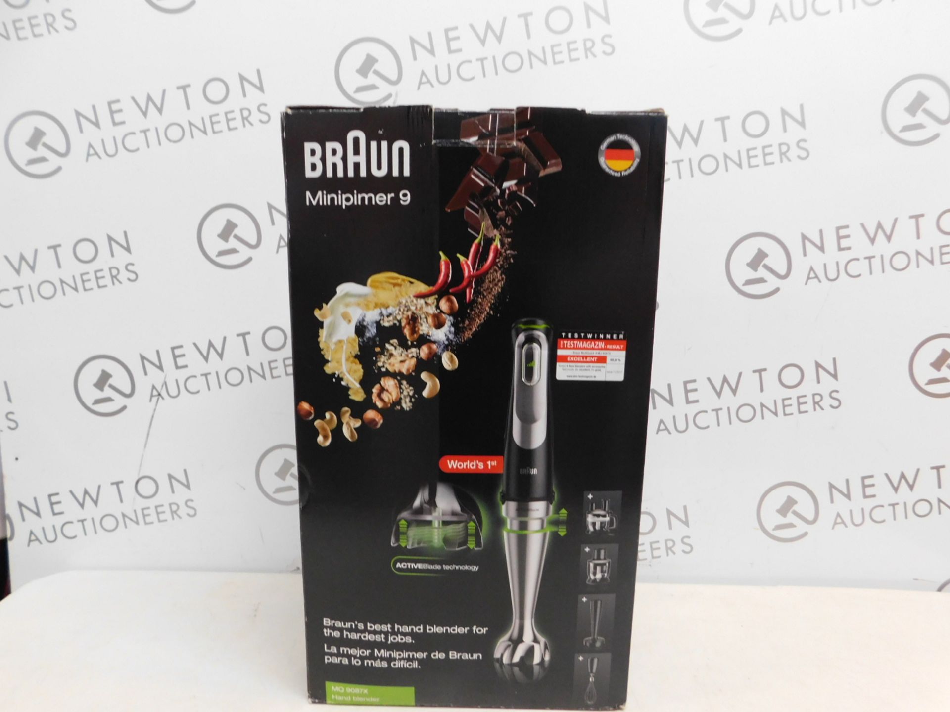 1 BOXED BRAUN MULTI-QUICK 9 MQ9087X HAND BLENDER WITH ACCESSORIES RRP Â£149.99