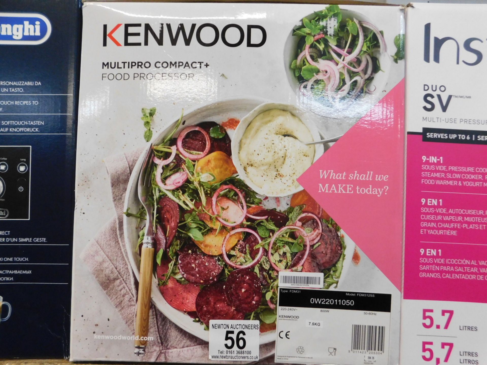 1 BOXED KENWOOD FDM312SS MULTIPRO COMPACT+ FOOD PROCESSOR Â£179