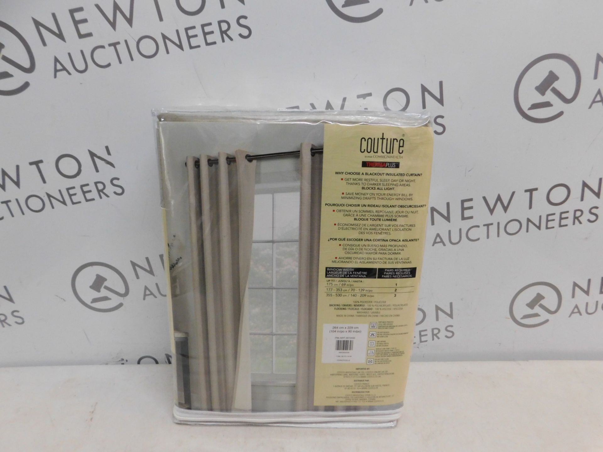 1 PACKED COUTURE THERMAPLUS LUXURY BLACKOUT CURTAIN RRP Â£49.99