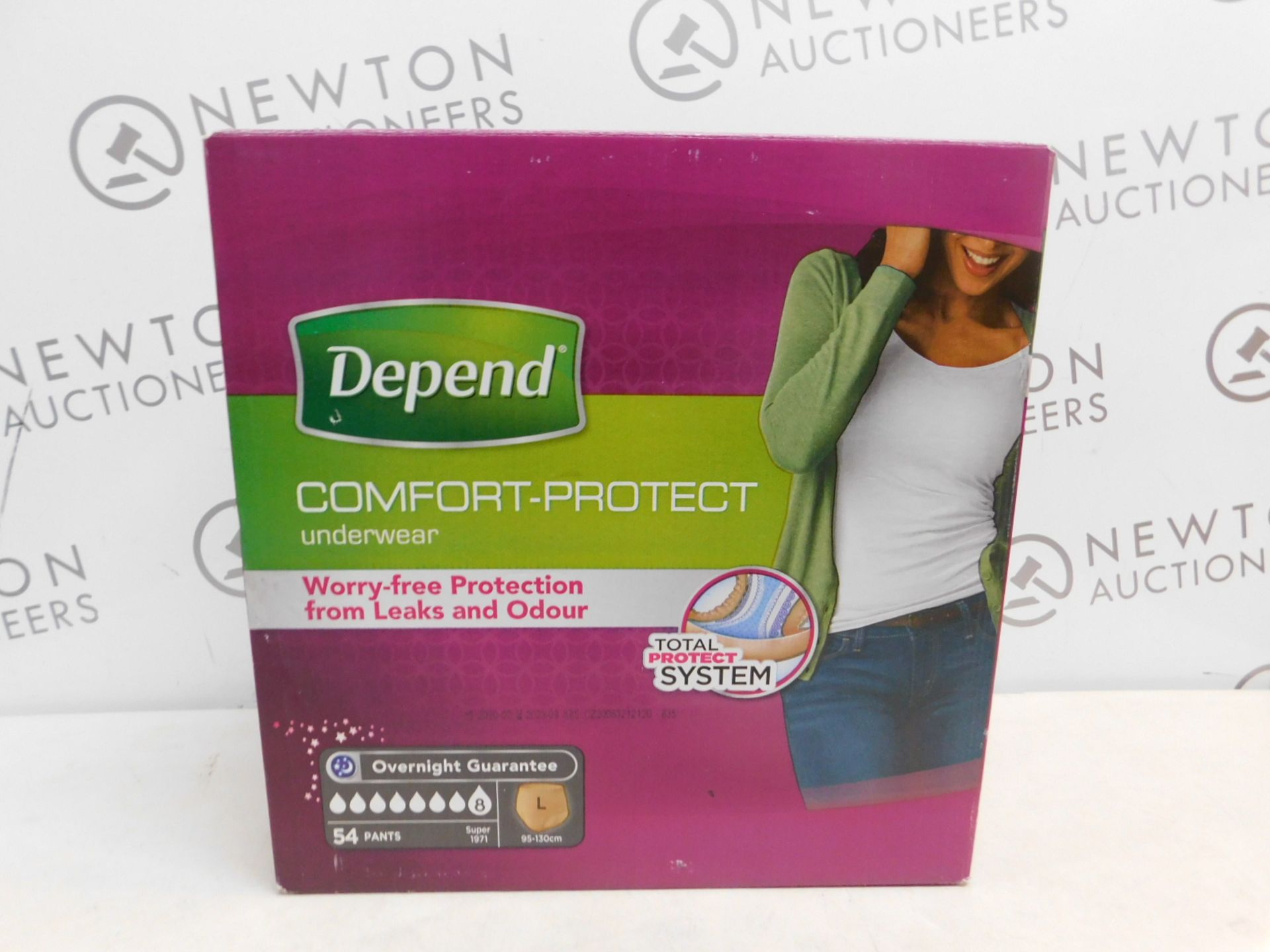 1 BOXED 50 (APPROX) DEPEND UNDERWEAR DRY 8 FOR WOMEN SIZE L RRPÂ£44.99