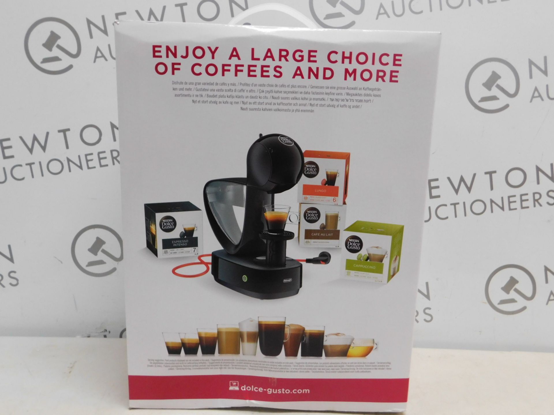 1 boxed NESCAFE DOLCE GUSTO INFINISSIMA AUTOMATIC COFFEE POD MACHINE BY DELONGHI RRP Â£114.99