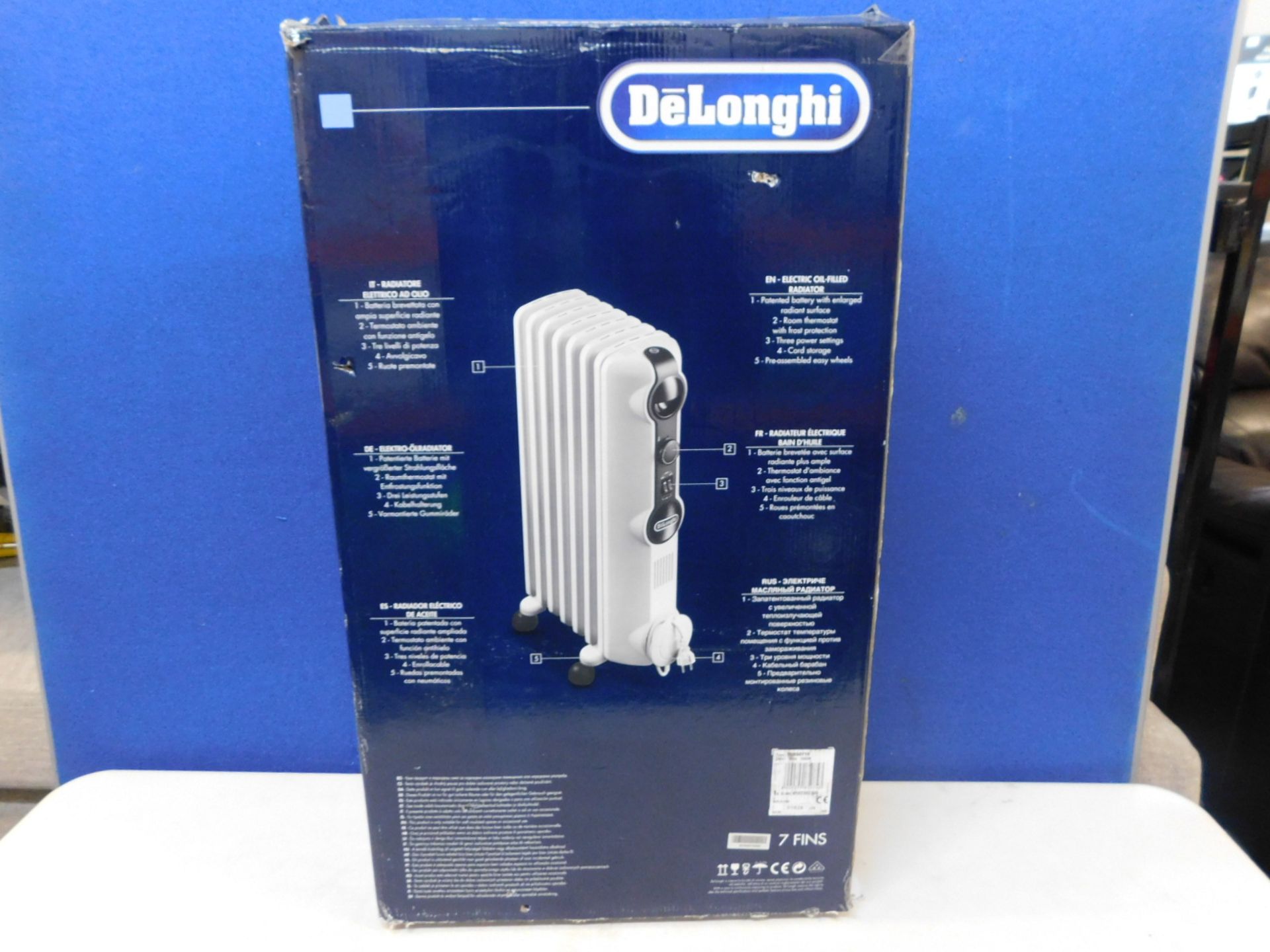 1 BOXED DE'LONGHI 2KW RADIA S OIL FILLED RADIATOR RRP Â£129