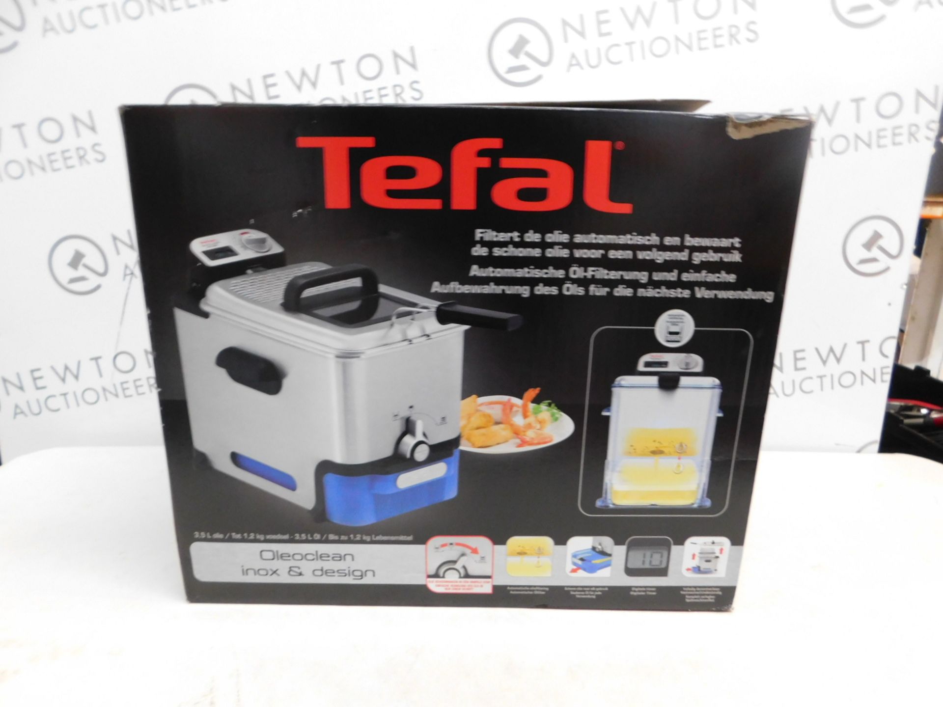 1 BOXED TEFAL FR8040 OLEOCLEAN PRO INOX & DESIGN DEEP FRYER RRP Â£129.99