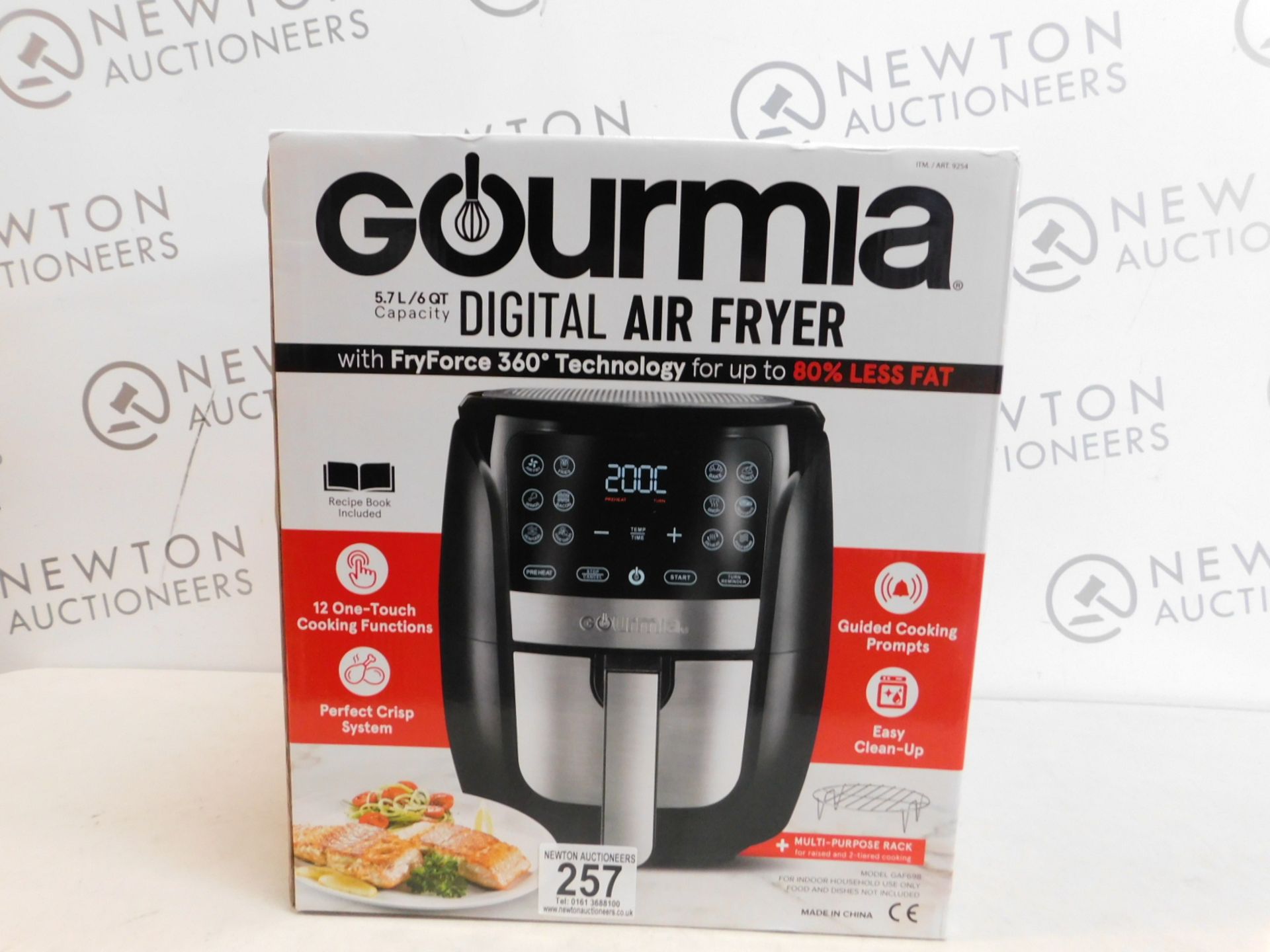 1 BOXED GOURMIA 5.7L DIGITAL AIR FRYER RRP Â£89.99