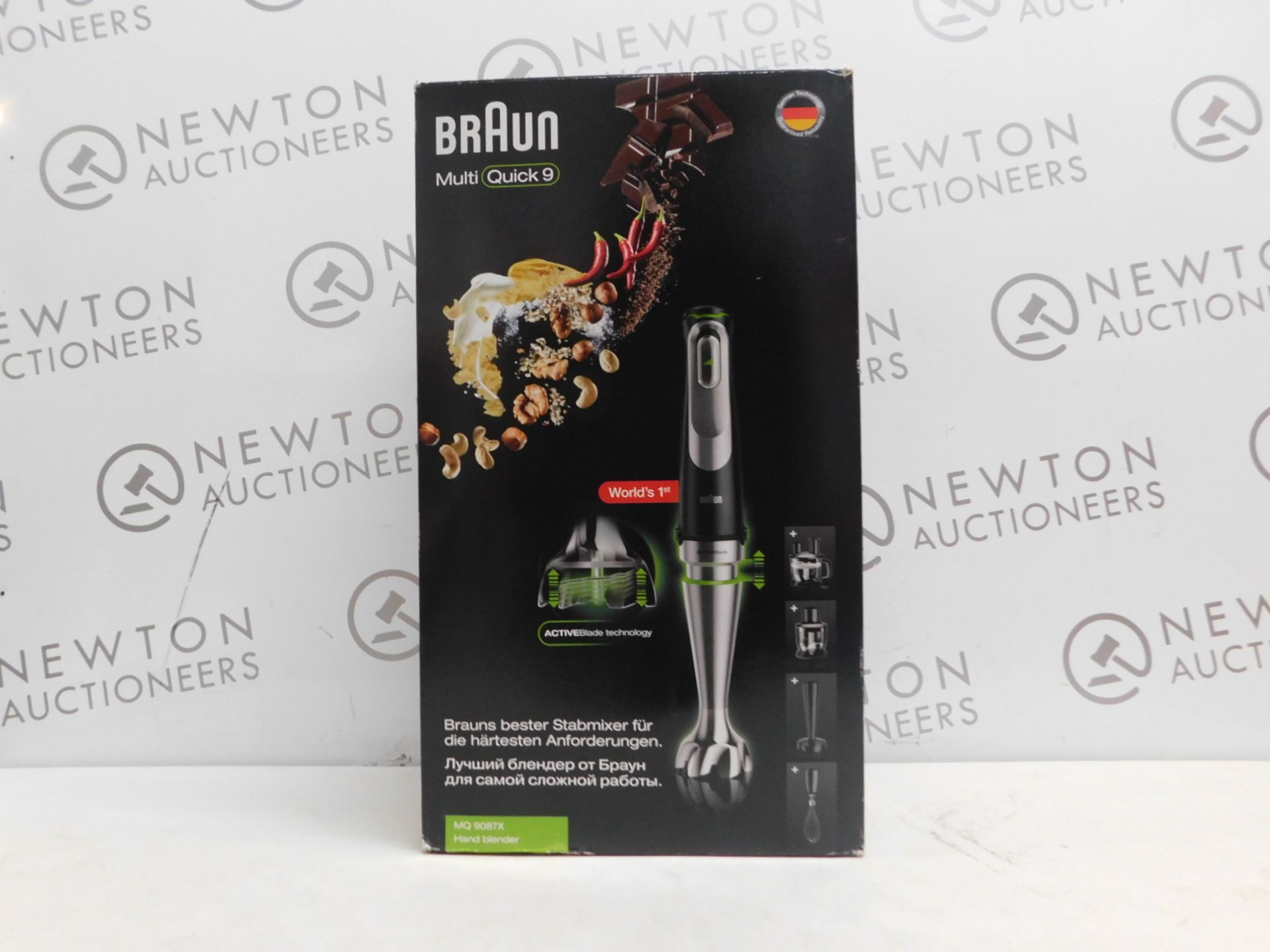 1 BOXED BRAUN MULTI-QUICK 9 MQ9087X HAND BLENDER WITH ACCESSORIES RRP Â£149.99