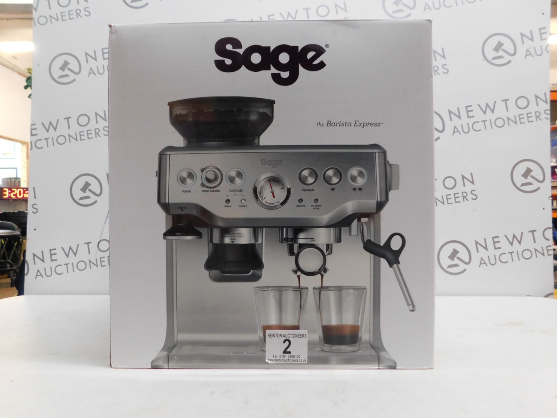 1 BOXED SAGE BARISTA EXPRESS BES875UK BEAN TO CUP COFFEE MACHINE RRP Â£599