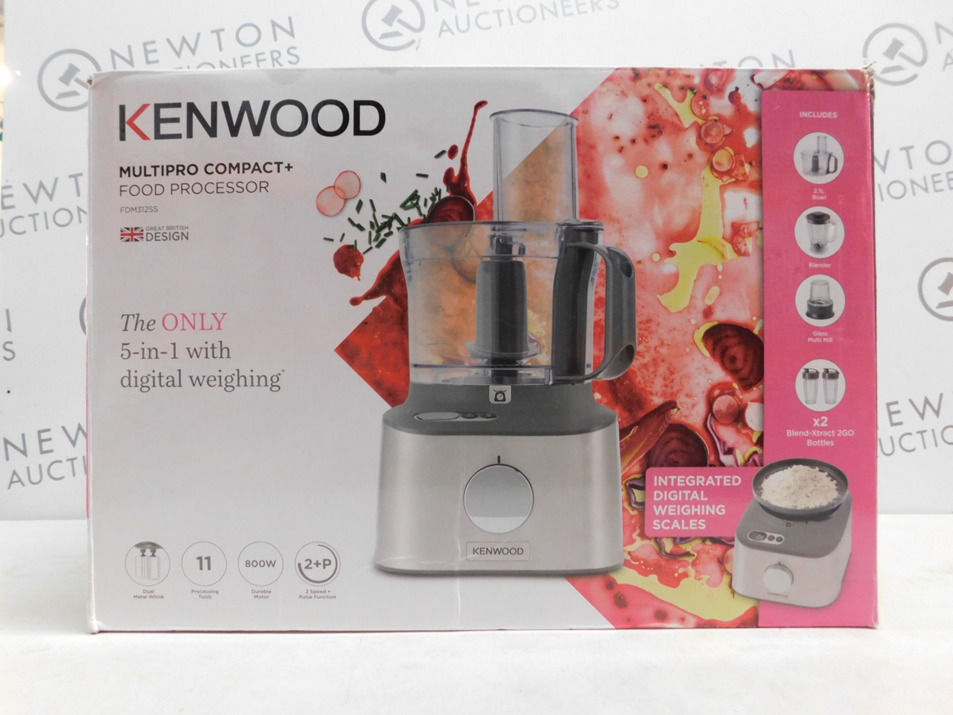 1 BOXED KENWOOD FDM312SS MULTIPRO COMPACT+ FOOD PROCESSOR Â£179