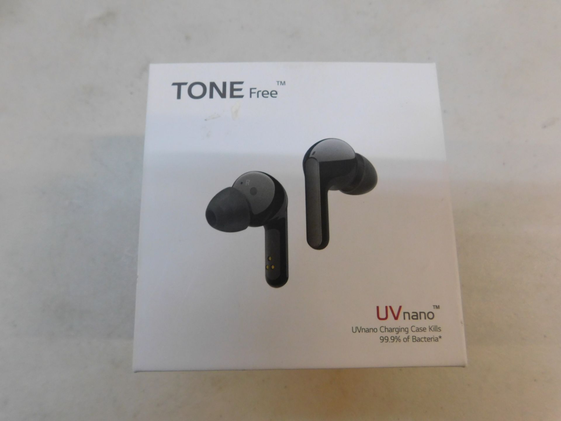 1 BOXED LG TONE FREE EARPHONES WITH MERIDIAN TECHNOLOGY MODEL HBS-FN6 RRP Â£119.99