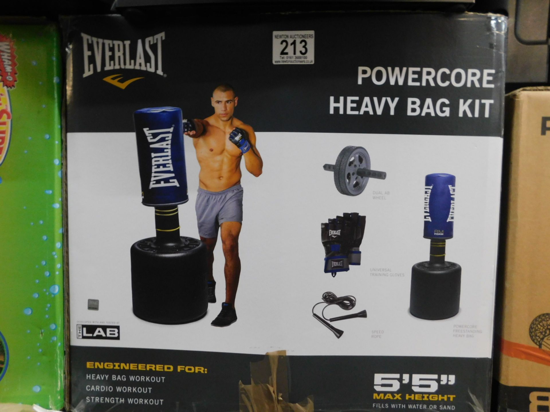 1 BOXED EVERLAST FIT POWERCORE FREESTANDING HEAVY BAG RRP Â£199 (BOXING BAG ONLY)