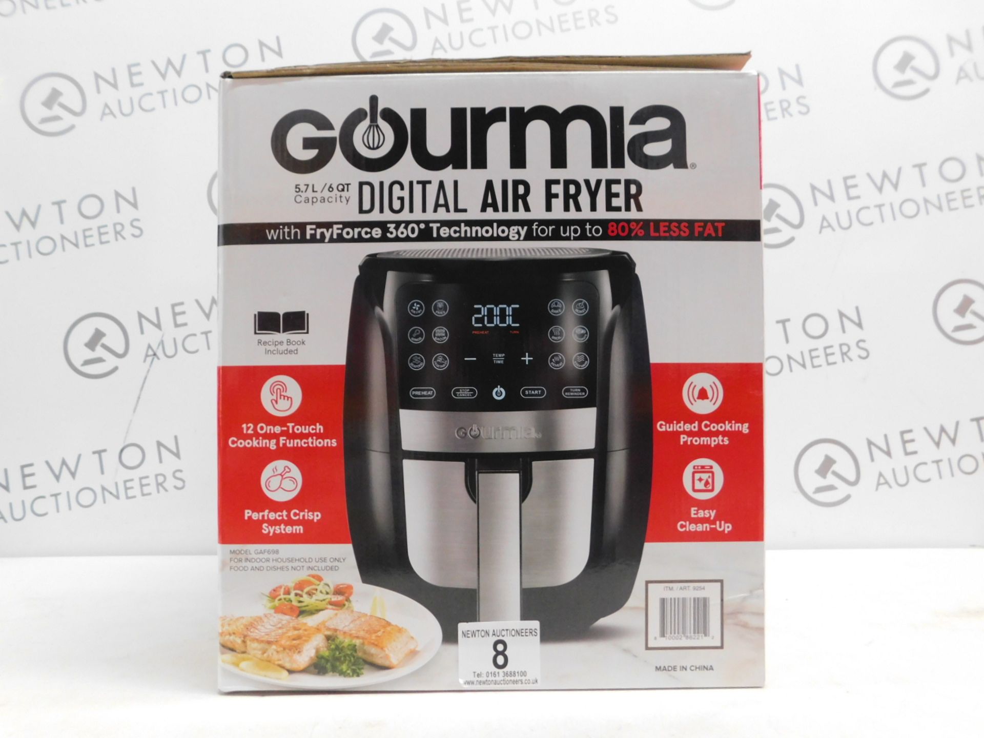 1 BOXED GOURMIA 6QT/5.7L DIGITAL AIR FRYER RRP Â£89.99