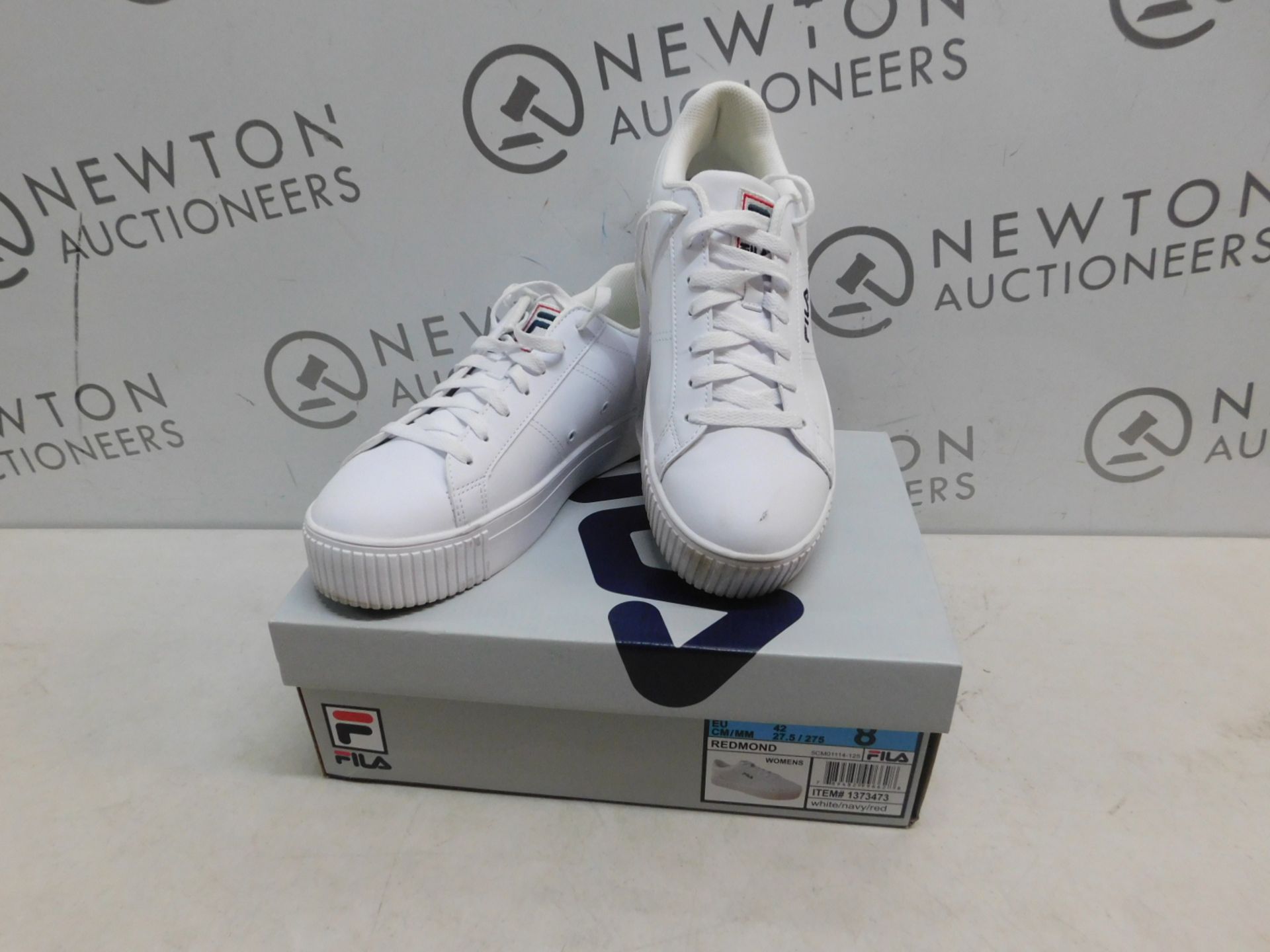 1 BOXED PAIR OF WOMENS FILA REDMOND TRAINERS UK SIZE 4.5 RRP Â£39