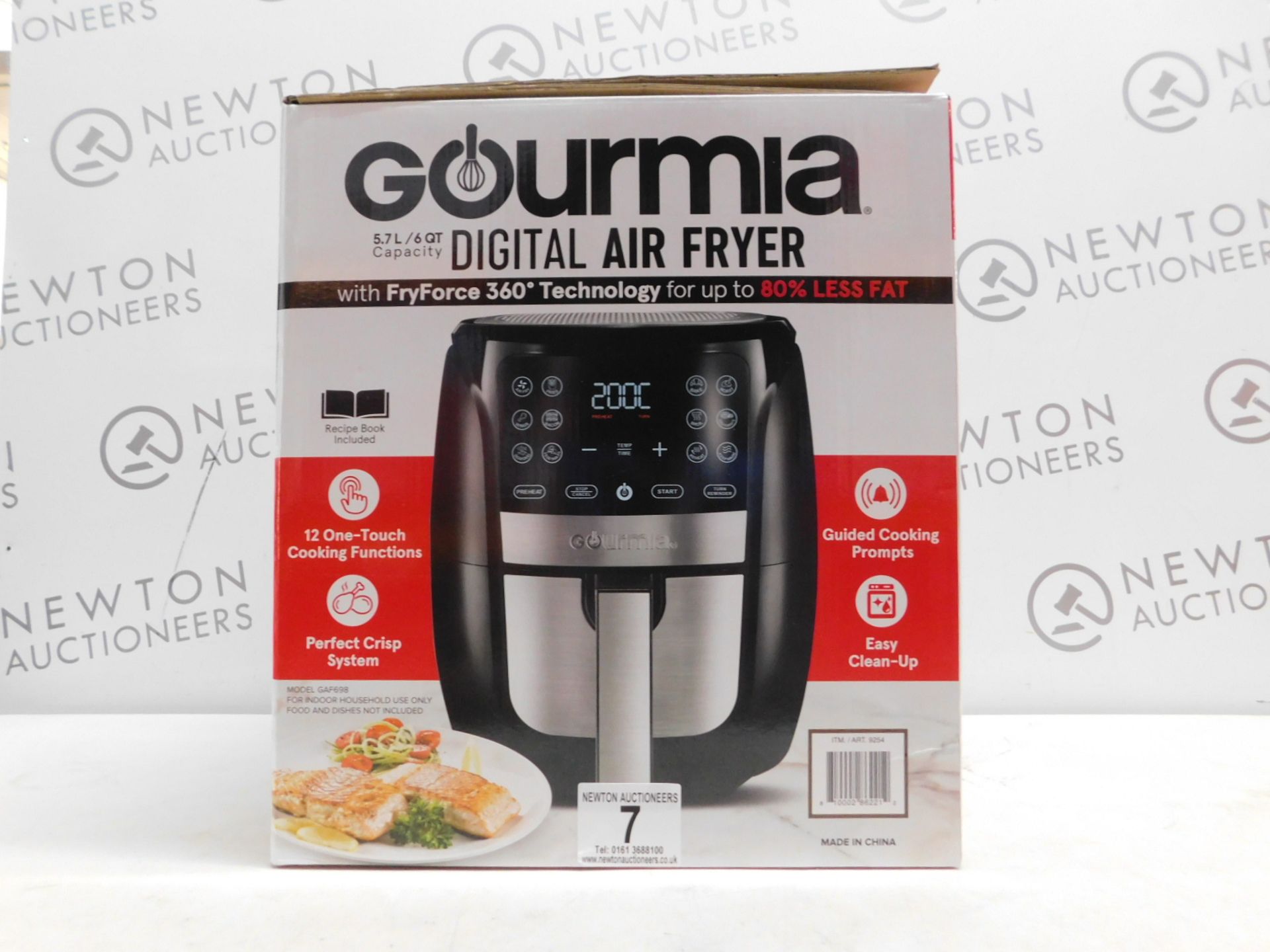 1 BOXED GOURMIA 6QT/5.7L DIGITAL AIR FRYER RRP Â£89.99