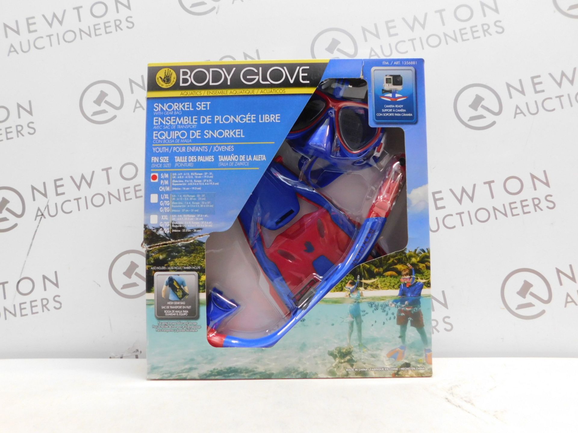 1 BRAND NEW BOXED BODY GLOVE SNORKEL SET RRP Â£49