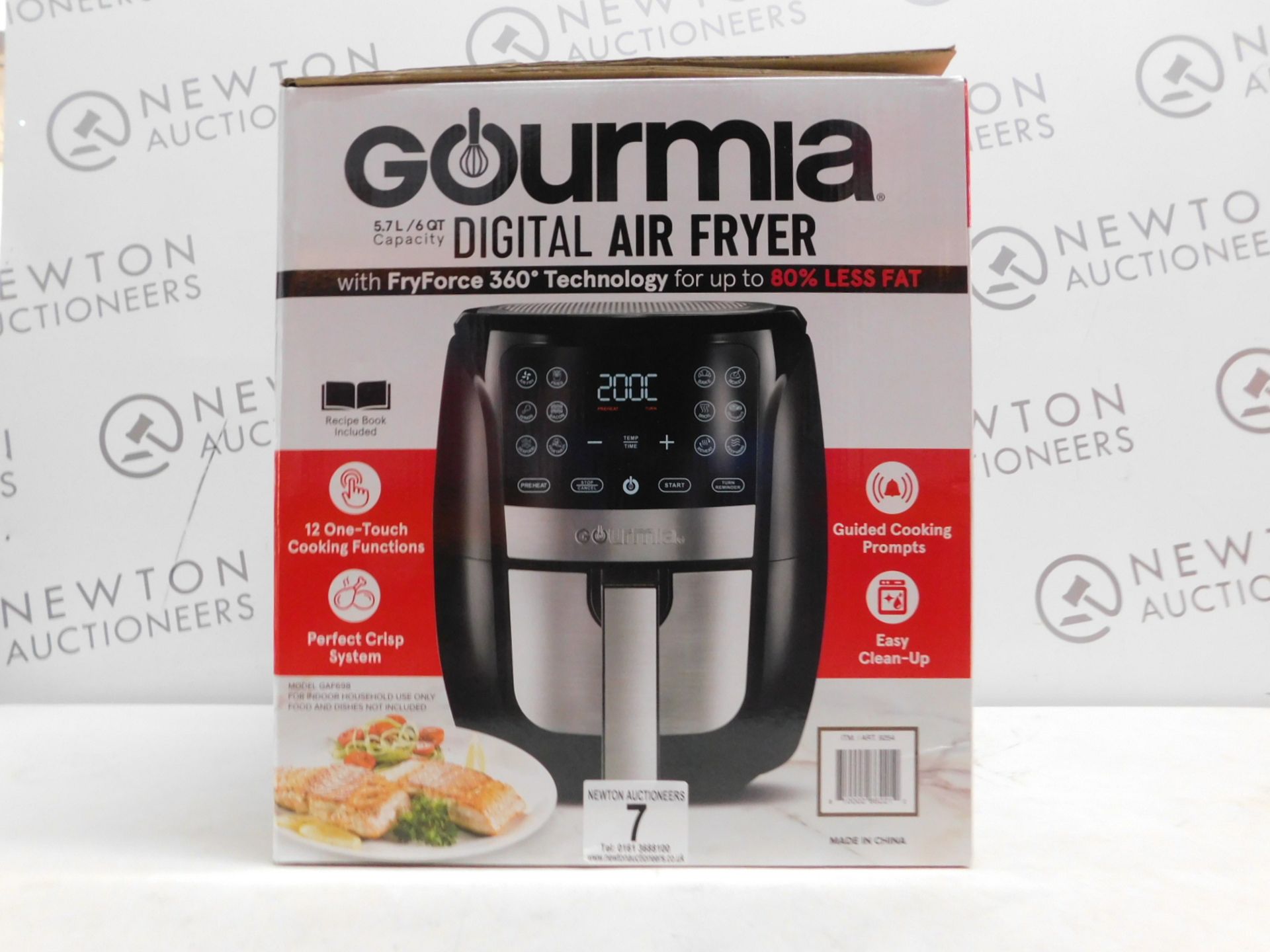 1 BOXED GOURMIA 6QT/5.7L DIGITAL AIR FRYER RRP Â£89.99