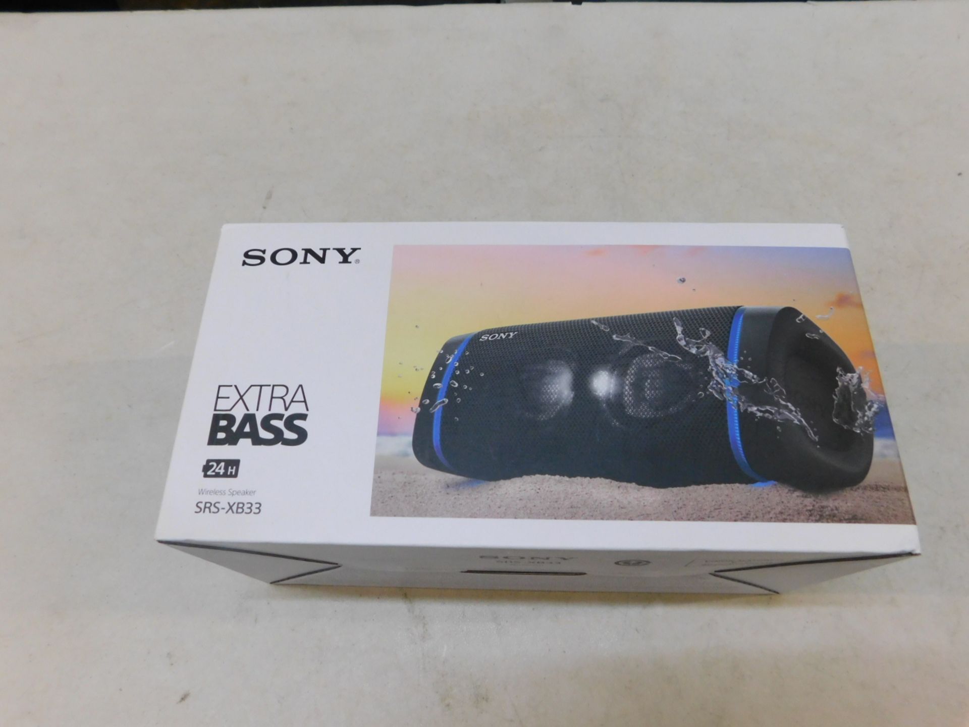 1 BOXED SONY SRS-XB33 EXTRA BASS WATERPROOF BLUETOOTH SPEAKER RRP Â£149.99