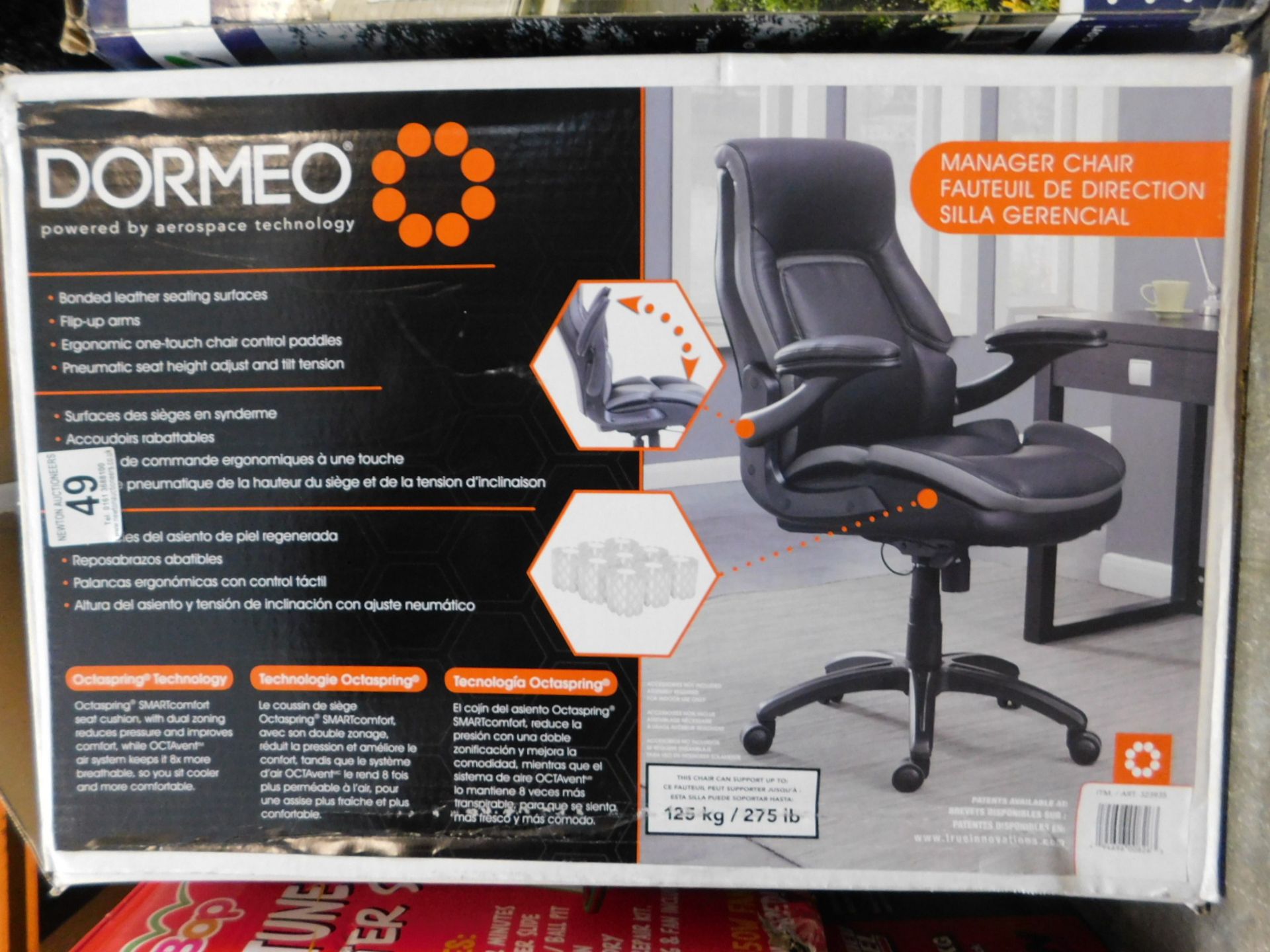 1 BOXED DORMEO OCTASPRING TECHNOLOGY TRUE INNOVATIONS MANAGER'S OFFICE CHAIR RRP Â£199