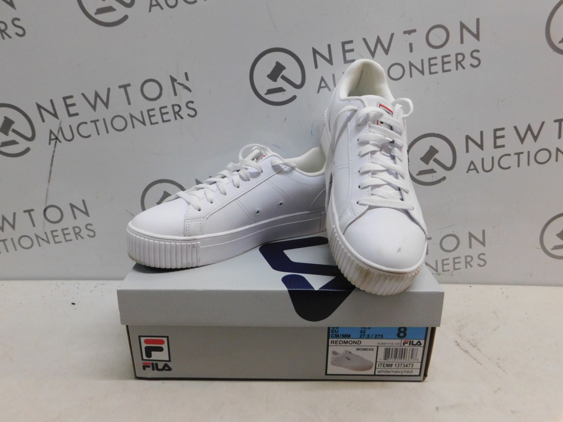 1 BOXED PAIR OF WOMENS FILA REDMOND TRAINERS UK SIZE 4.5 RRP Â£39