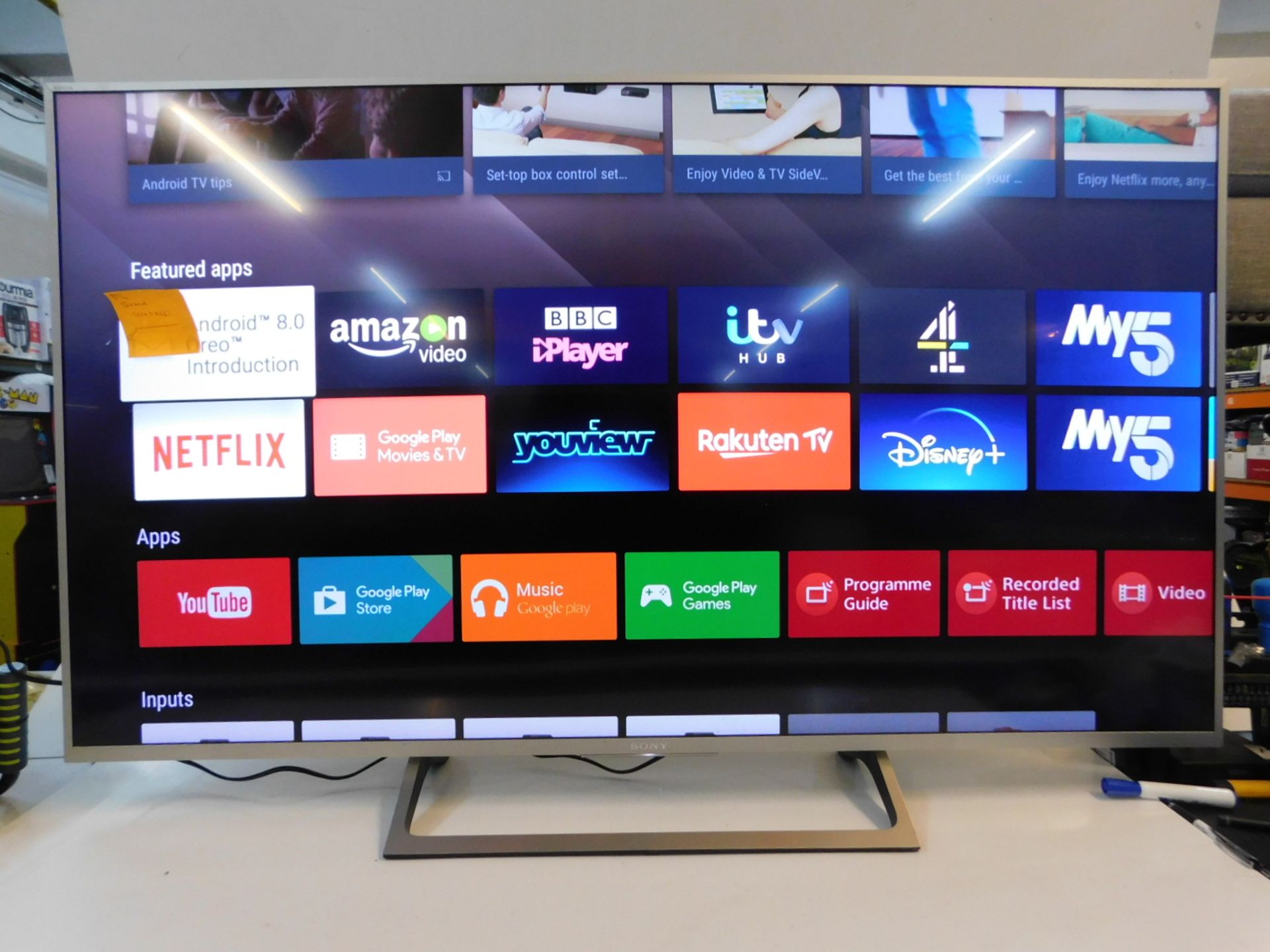 1 SONY BRAVIA KD-55XE8577 55" 4K UHD LED LCD INTERNET TV WITH STAND AND REMOTE RRP Â£499 (