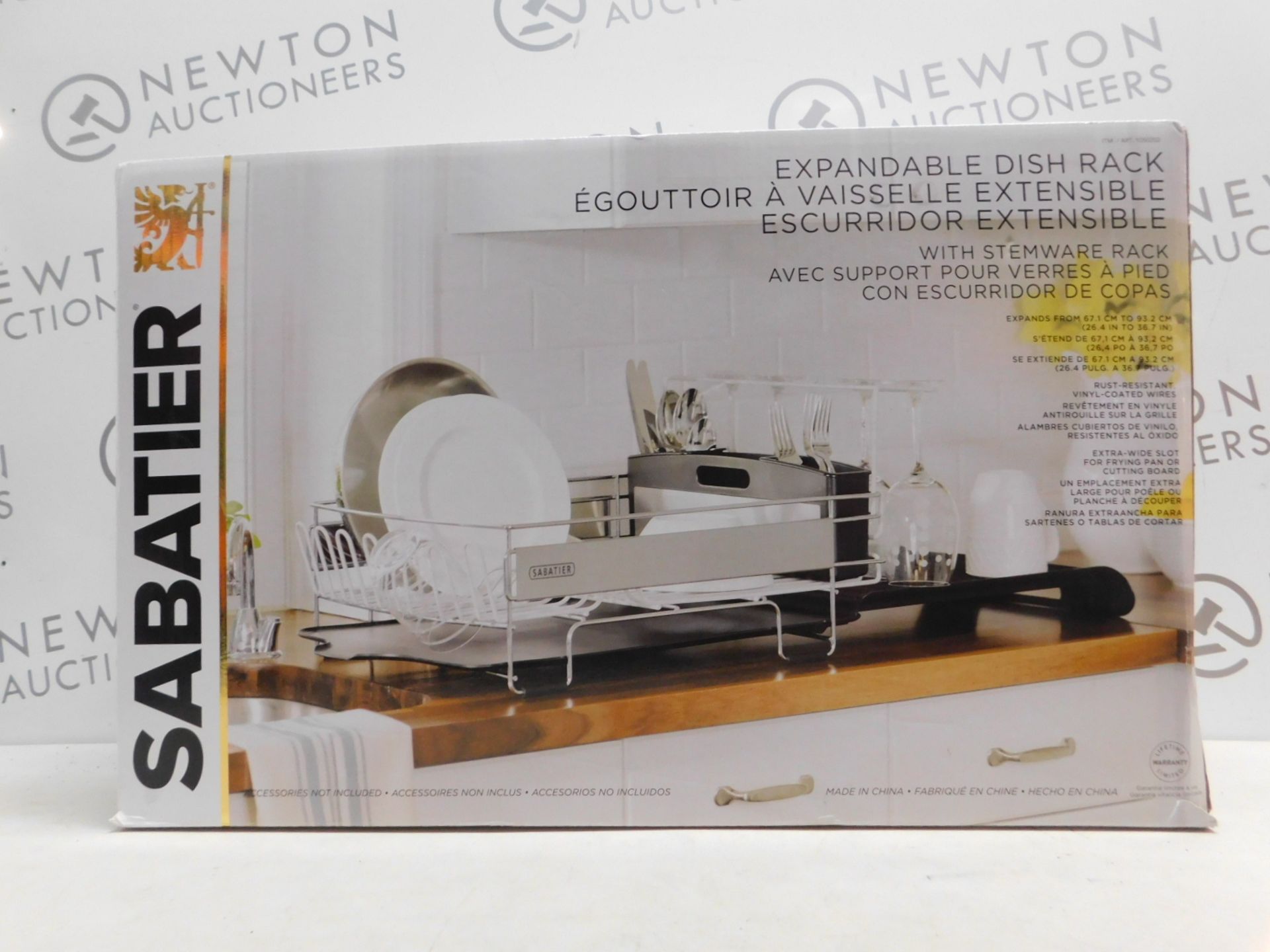 1 BOXED SABATIER EXPANDABLE DISH RACK RRP Â£44.99