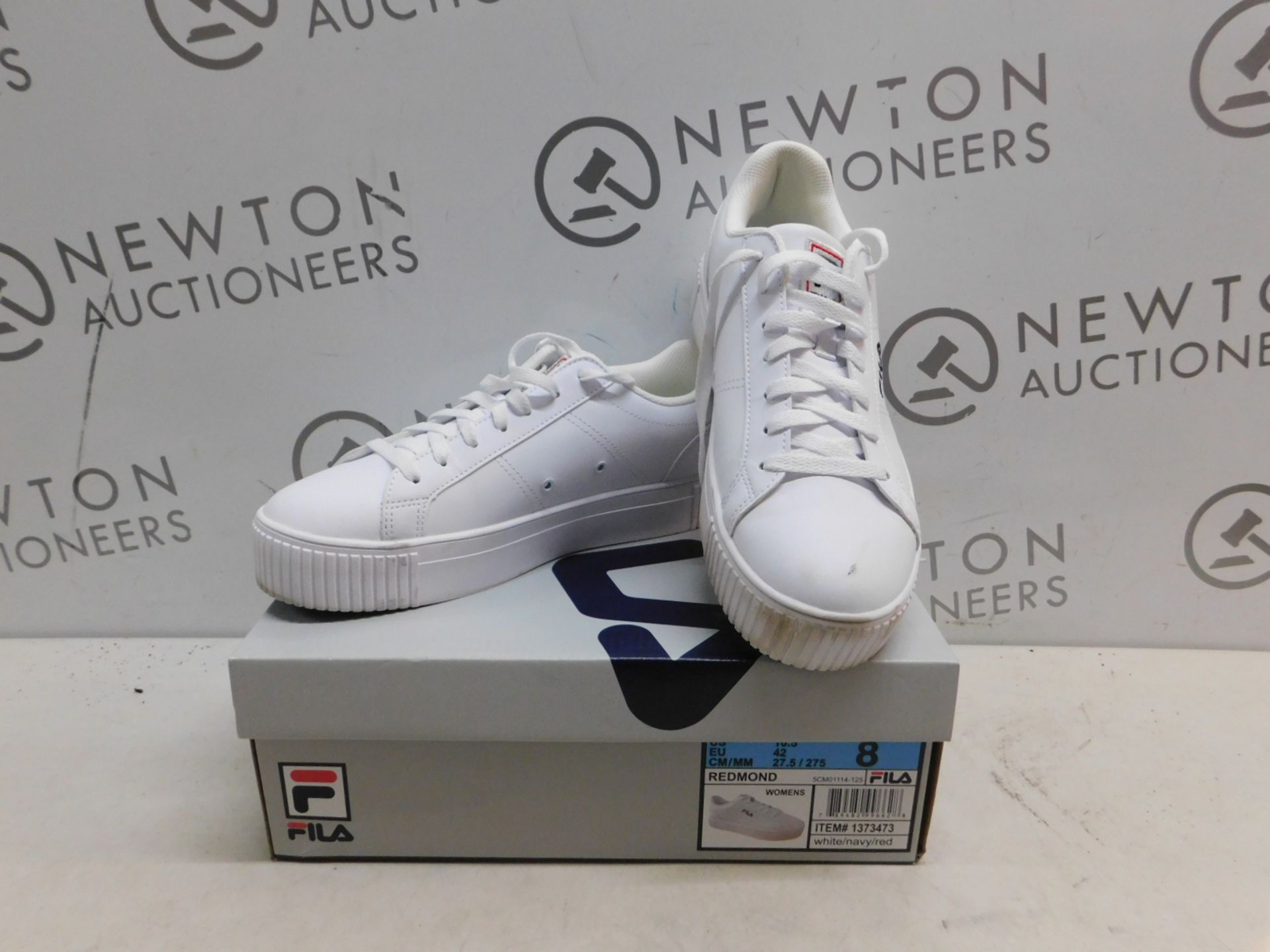 1 BOXED PAIR OF WOMENS FILA REDMOND TRAINERS UK SIZE 8 RRP Â£39