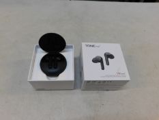 1 BOXED LG TONE FREE EARPHONES WITH MERIDIAN TECHNOLOGY MODEL HBS-FN6 RRP Â£119.99