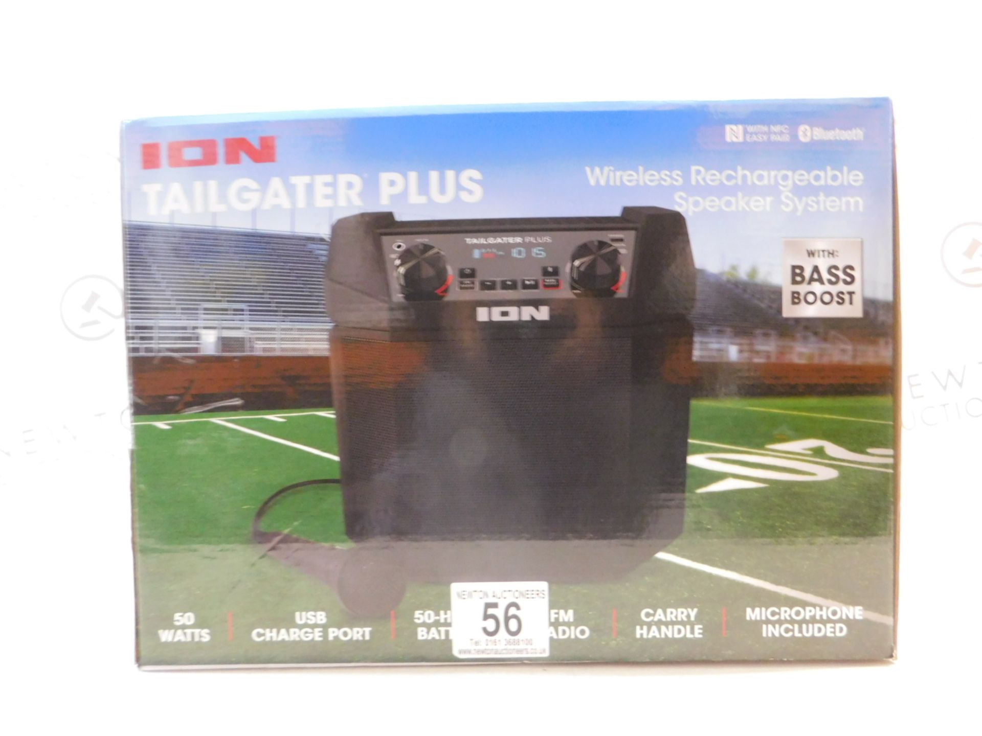 1 BOXED ION TAILGATER PLUS WIRELESS RECHARGEABLE PORTABLE SPEAKER SYSTEM RRP Â£129