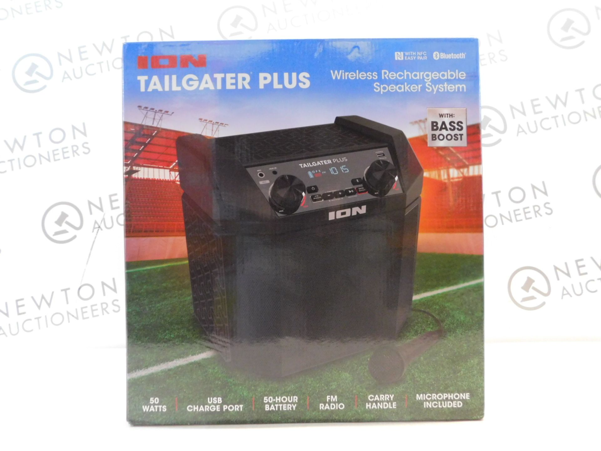 1 BOXED ION TAILGATER PLUS WIRELESS RECHARGEABLE PORTABLE SPEAKER SYSTEM RRP Â£129