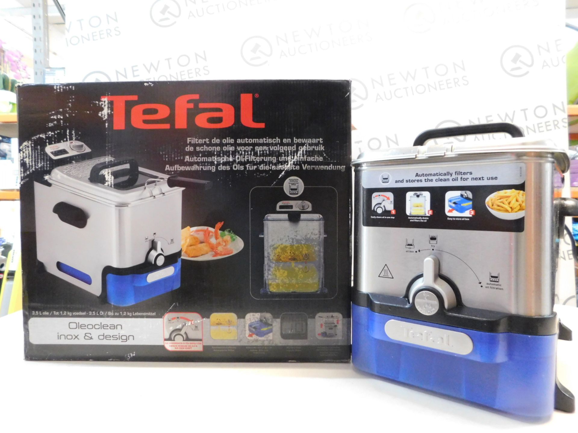 1 BOXED TEFAL FR8040 OLEOCLEAN PRO INOX & DESIGN DEEP FRYER RRP Â£129.99