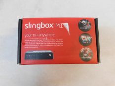 1 BOXED SLINGBOX M1 TV BOX RRP Â£79.99