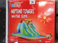 1 BOXED BEBOP NEPTUN TOWER WATER SLIDE (L 420 X W 300 X H 230 CM) RRP Â£499