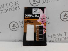 1 PACK OF 4 DURACELL 9V BATTERIES RRP Â£19.99