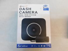 1 BOXED COBRA DRIVE HD DUAL VIEW DASH CAM RRP Â£199 (ONLY 1 CAMERA IN THE BOX)