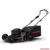 1 BOXED POWERWORKS 82V CORDLESS 46CM SELF PROPELLED LAWN MOWER WITH CHARGER AND BATTERY RRP Â£599
