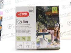 1 BOXED KETER GO BAR COOL BAR & PORTABLE SIDE TABLE ICE BOX RRP Â£49.99