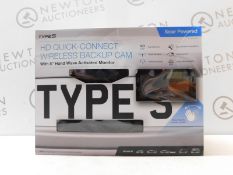 1 BOXED TYPE S SOLAR POWERED HD QUICK-CONNECT WIRELESS REVERSE PARKING CAMERA RRP Â£149