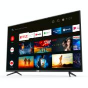 1 BOXED TCL 43P615K 43 INCH 4K ULTRA HD SMART ANDROID TV WITH REMOTE RRP Â£299 (WORKING, NO STAND)