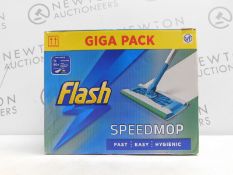 1 BOXED FLASH SPEEDMOP GIGA PACK WITH WET MOPPING CLOTHS RRP Â£44.99