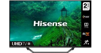 1 BOXED HISENSE 55AE7400FTUK (2020) LED HDR 4K ULTRA HD SMART TV, 55 INCH WITH FREEVIEW PLAY WITH