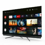 1 BOXED TCL 55C815 55" QLED 4K ULTRA HD ANDROID TV, BUILT IN ONKYO SOUNDBAR, COMES WITH REMOTE RRP