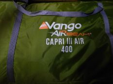 1 BAGGED VANGO CAPRI III 400 AIRBEAMÂ® 4 PERSON FAMILY TENT RRP Â£349