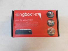 1 BOXED SLINGBOX M1 TV BOX RRP Â£79.99