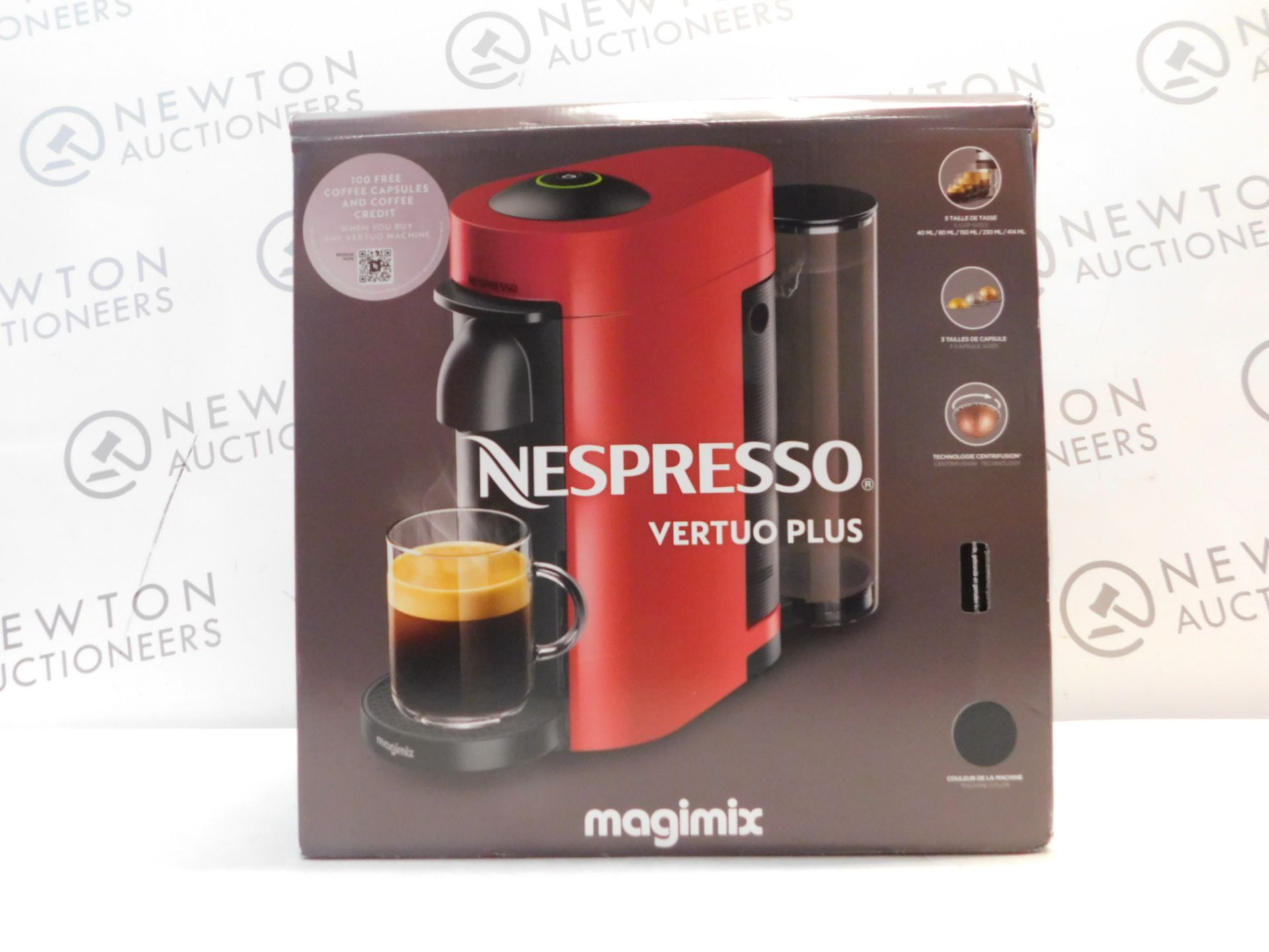 1 BOXED NESPRESSO VERTUO PLUS 11399 COFFEE MACHINE BY MAGIMIX RRP Â£129