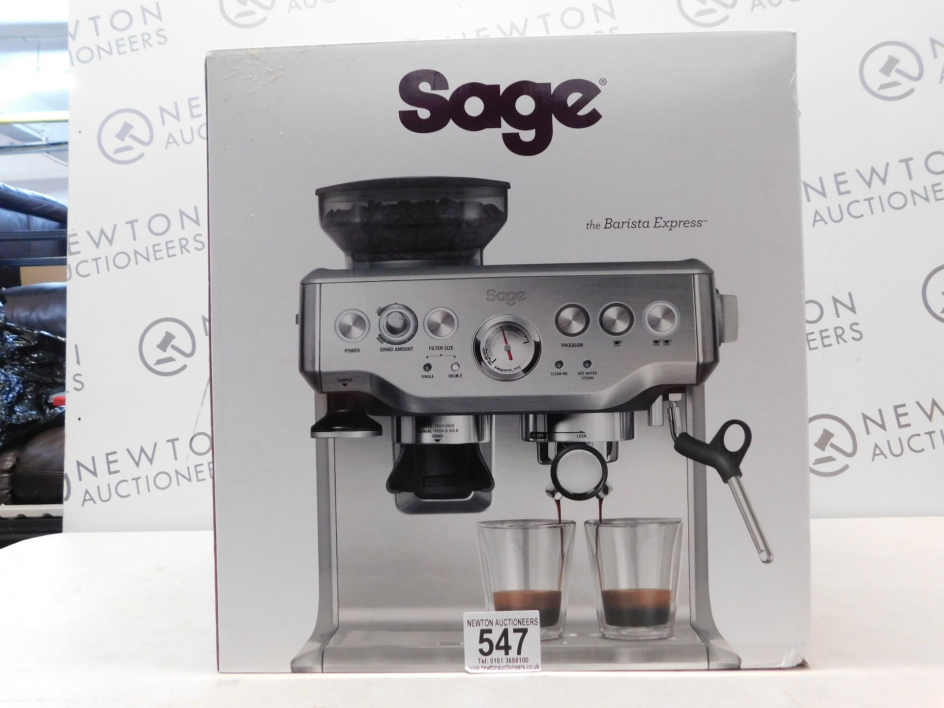 1 BOXED SAGE BARISTA EXPRESS BES875UK BEAN TO CUP COFFEE MACHINE RRP Â£599