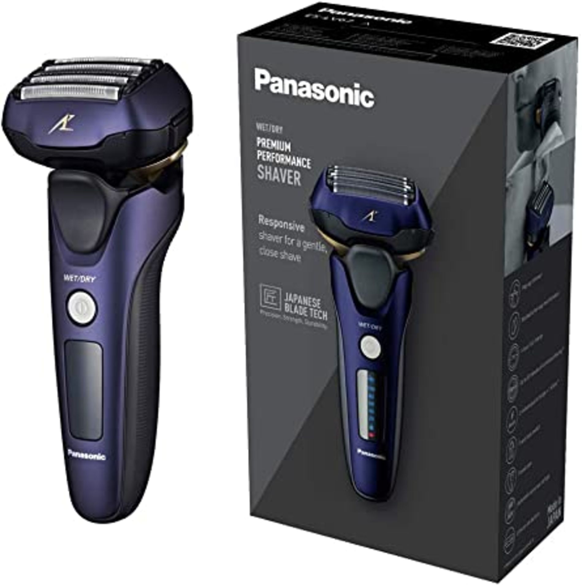 1 BOXED PANASONIC WET/DRY RECHARGEABLE SHAVER MODEL ES-LV67 Â£99