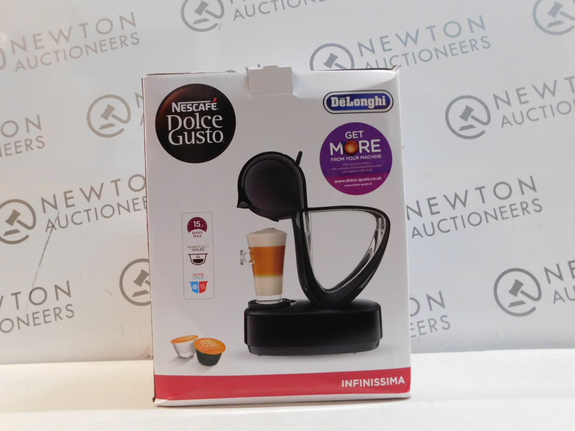 1 BOXED NESCAFE DOLCE GUSTO INFINISSIMA AUTOMATIC COFFEE POD MACHINE RRP Â£99