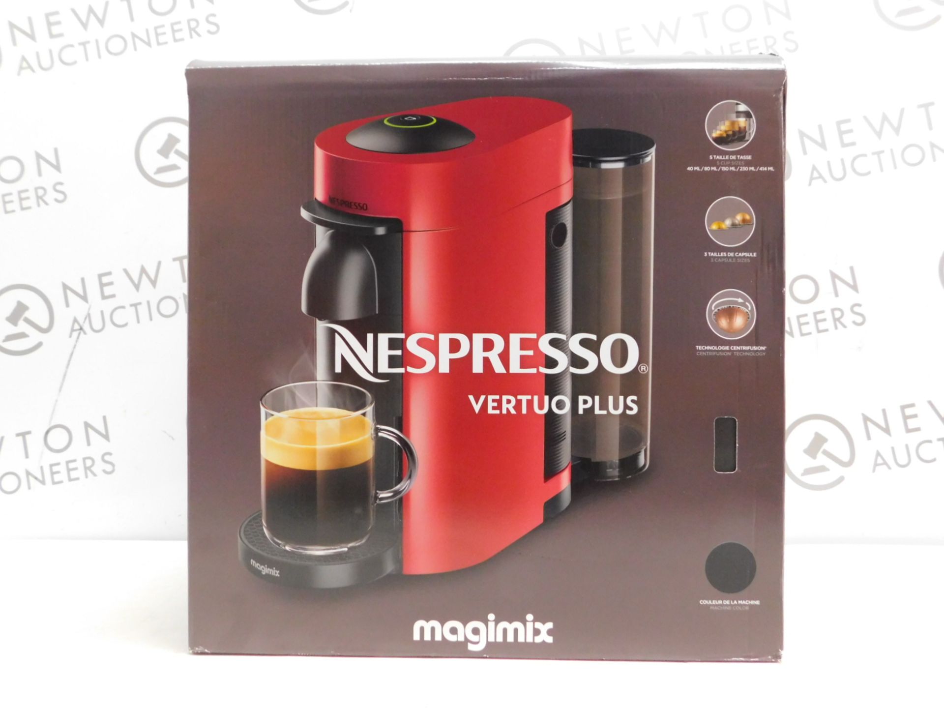 1 BOXED NESPRESSO VERTUO PLUS 11399 COFFEE MACHINE BY MAGIMIX RRP Â£129