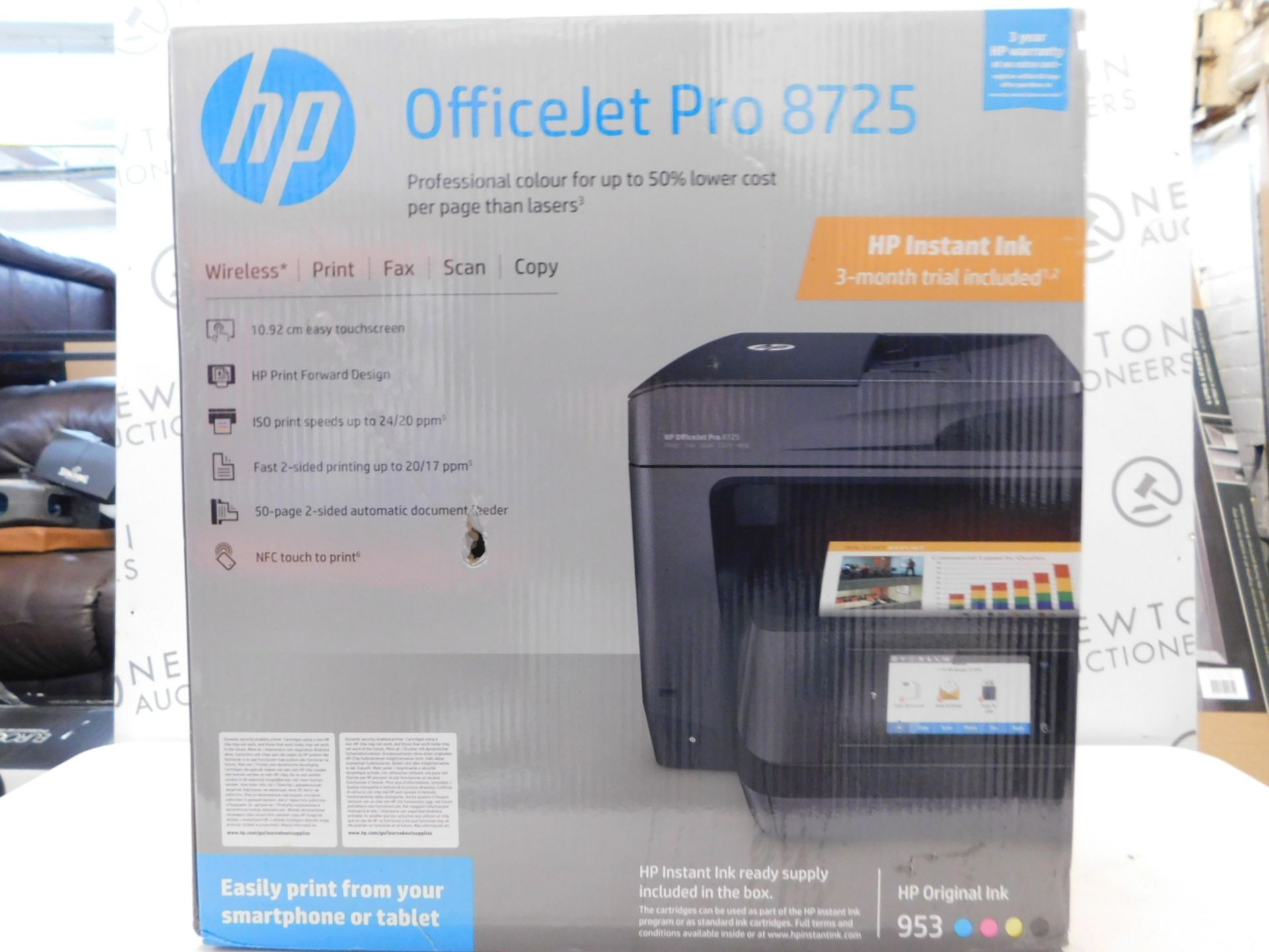 1 BOXED HP OFFICEJET PRO 8725 ALL-IN-ONE PRINTER RRP Â£299